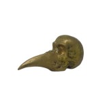 BRONZE SKULL WITH BEAM - STATUES